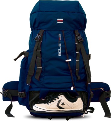 BOLSTER Sport Bag for Hiking with Dedicated Shoe Compartment – The Ultimate 70L Backpack(Blue, Rucksack)