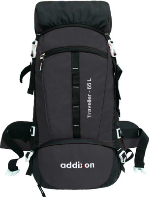 addixon Adventure Stylish Wanderlust Trekking Bag with Water proof For Hiking/Trekking Rucksack  - 65 L(Grey)