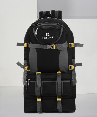 Fast look Travel Rucksack Backpack for Sport Camping Hiking Trekking Bag-Black Rucksack  - 60 L(Black)
