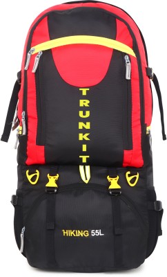Trunkit WATERPROOF TREKKING BAG HIKKING BACKPACK FOR TRAVEL & OUTDOOR Rucksack  - 55 L(Red)