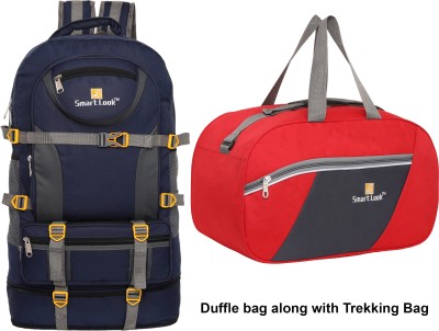 Smartlook Rucksack and DB bag Combo Pack For men and women-Blue&RED (Rucksack) Rucksack  - 65 L(Blue)