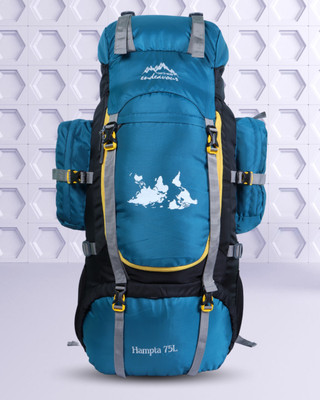 Endeavour HAMPTA Rucksack For Hiking/Camping/Trekking with Rain Cover/Shoe Compartment Rucksack  - 75 L(Blue, Black)
