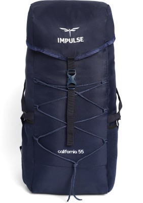 IMPULSE Travel bag for men tourist backpack for hiking trekking camping Rucksack  - 55 L(Blue)