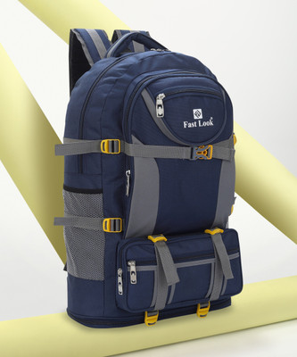 Fast look Expandable Travel Outdoor Sport Camping Hiking Trekking Bag Rucksack - 65 L(Blue)
