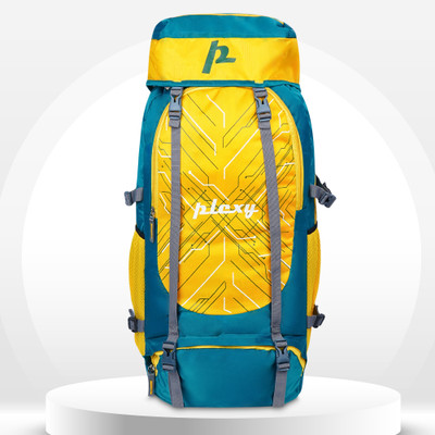 PLEXY TILTY STUUDED BAGPACK WITH SHOE COMPARTMENT 65 L Backpack(Blue)