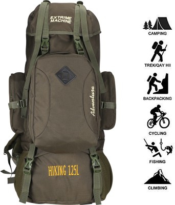 Extreme Machine 125L Ultimate Detachable Trekking & Hiking Rucksack Rucksack  - 125 L(Green)