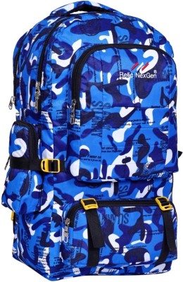 Relic NexGen Military Print Backpack Hiking Bag Trekking Bag for Men & Women Rucksack  - 55 L(Blue)