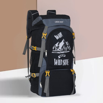 Tropsy Travel Backpack For Outdoor Sport Hiking Trekking Bag Camping Rucksack  - 65 L(Grey)