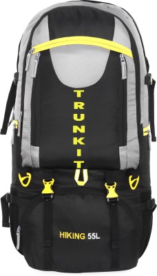 Trunkit WATERPROOF TREKKING BAG HIKKING BACKPACK FOR TRAVEL & OUTDOOR Rucksack  - 55 L(Grey)