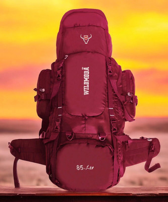 Wildmoda 85L AdventureVault : Your Secure Companion for Epic Journeys Rucksack  - 85 L(Maroon, Black)