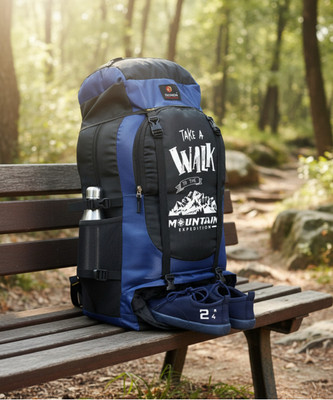 NHQ FASHION Rucksack for Trekking and Hiking Rucksack  - 65 L(Blue)