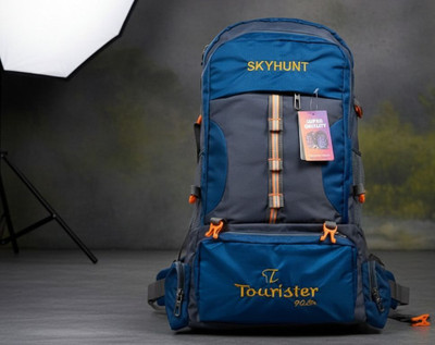 SKYHUNT Travel Backpack camping Hiking Trekking bag unisex rucksack bag Rucksack  - 90 L(Blue)