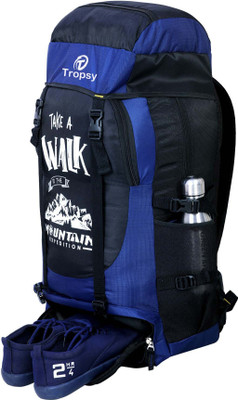 Tropsy Best Quality Hiking Travel Rucksack Trekking Bag With Shoe Compartments Rucksack  - 60 L(Multicolor)