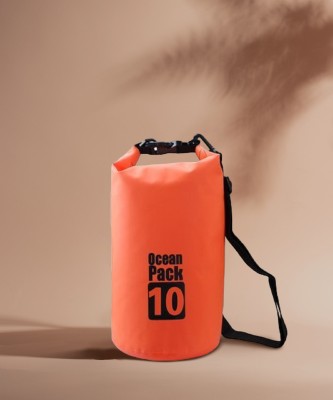 Betlex Ocean Pack Fabric Waterproof Bag Storage Bag Organizer for Traveling 10 Liter Rucksack  - 10 L(Orange)
