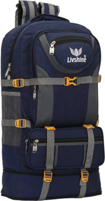 LivShine Travel Backpack for Sport Camping Hiking Trekking Bag Rucksack - 60 L (Blue) Rucksack  - 60 L(Blue)