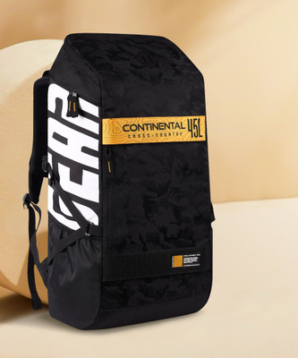 Gear Continental Rucksack – 50 L  (Black) For Rs. 992 @ 77 %