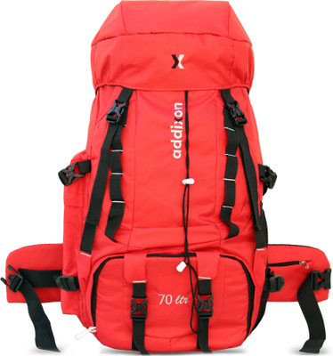 addixon TRAVEL BAG FOR HIKING WITH SHOE COMPARTMENT FOR WANDERLUST TRAVELLING Rucksack  - 70 L(Red)