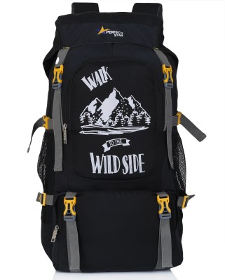 PERFECT STAR Travel Bag Trekking Bag Hiking Backpack For Travel & Outdoor rucksack for men 60 L Backpack(Black)