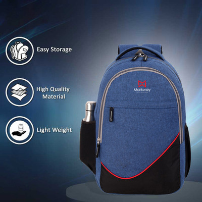 markway Khadi Textured Hi storage 35 L Laptop Backpack(Blue)