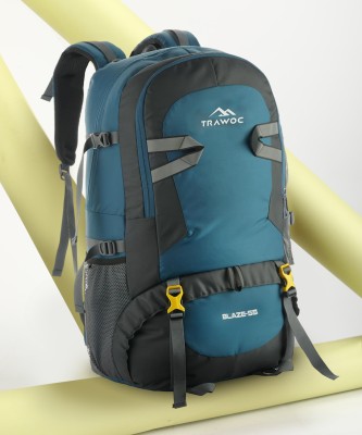 TRAWOC SHK014-ENGLISHBLUE Trekking Bag Hiking Backpack Travel Rucksack  - 55 L(Blue, Silver)