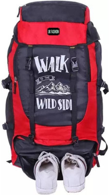 uk fashion WATERPROOF TREKKING BAG HIKKING BACKPACK FOR TRAVEL & OUTDOOR Rucksack  - 70 L(Red)
