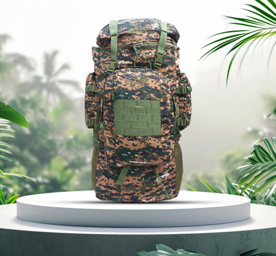 AZAD army rucksack with detachable backpack multiple pocket Rucksack  - 125 L(Multicolor)