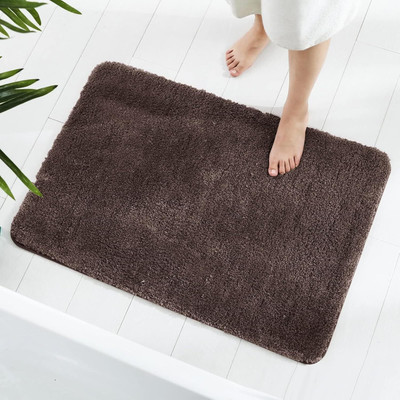 Draaevion Microfiber Door & Floor Mat(Brown, Medium)