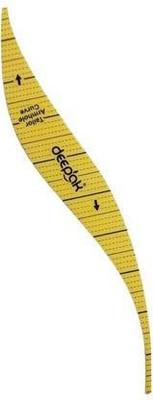 Kunfaya 1 Pc New Tailor Sleeve Pattern Curve | Tailoring Arm Hole Curve | French Curve Ruler(Set of 1, Yellow)