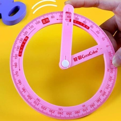 KGBTREADS round geometric ruler pack of 1 Ruler(Set of 1, Multicolor)