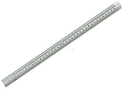 B K Jagan and Co Stainless Steel Scale (100 cm / 60 inch) Ruler(Set of 1, chrome)