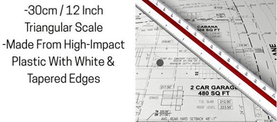 dezotring TRIANGLE SCALE RULER Ruler(Multicolor)