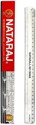 NATARAJ 621 Scale Scale 30 cm Transparent colour Pack of 1 Ruler(Set of 1, Transparent)
