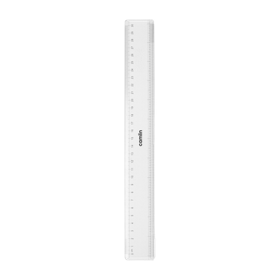 Camlin Exam Broad Plastic scale of 30 cm Ruler(Set of 1, Transparent)