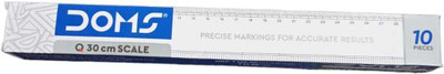 DOMS 30 CM SCALE Ruler(Set of 1, Transparent)