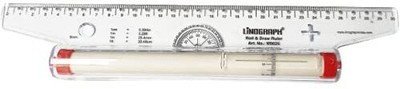 Antiquity Roller Scales Rolling Ruler 30 cm Ruler Ruler Ruler(Set of 1, White)