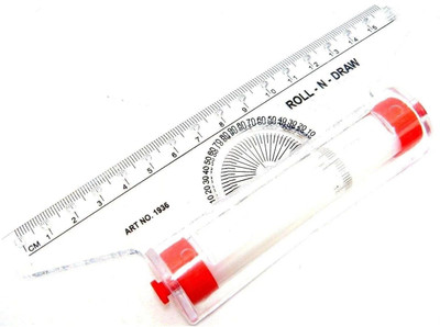 APAX Roll N Draw Rolling Ruler For Architect Engineer Drawing College Students Ruler(Set of 1, Transparent)