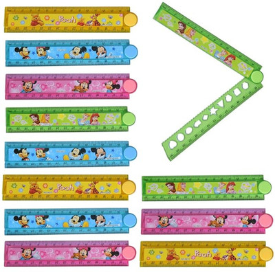 MOHARI plastic digital folding measuring ruler for students Ruler(Set of 12, Multicolor)