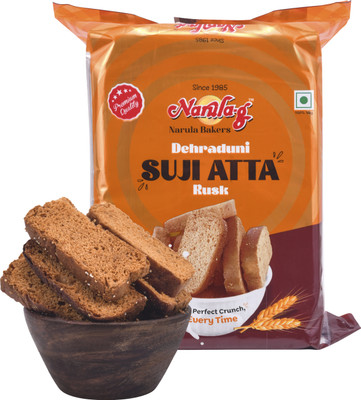 Narula G Dehraduni Suji Atta Rusk Sooji Rusk(250 g)