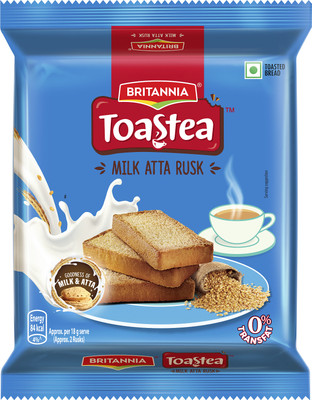 BRITANNIA Toastea Atta Milk flavored Milk Rusk Milk flavored Milk Rusk(182 g)