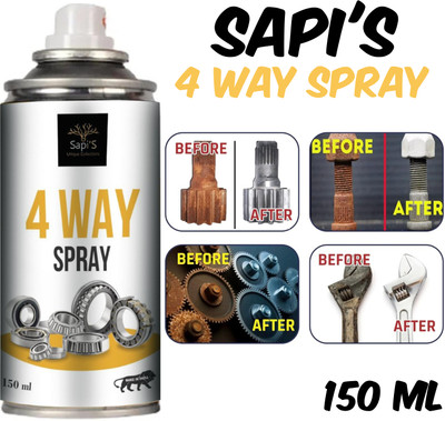 SAPI'S 4 Way Rust Remover Spray150ml Rust Removal Aerosol Spray(300 ml)
