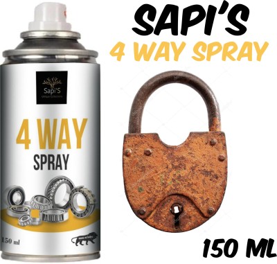 SAPI'S SapiS 4 way Spray 150ml Rust cleaner Rust Removal Aerosol Spray(149 ml)