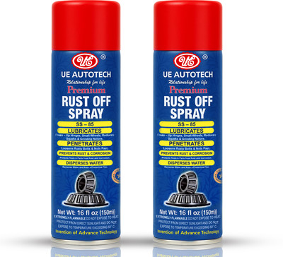 UE Off Spray | Multi-Purpose Lubricant & Rust Remover | Prevents Corrosion Set of 2 Rust Removal Aerosol Spray(150 ml)