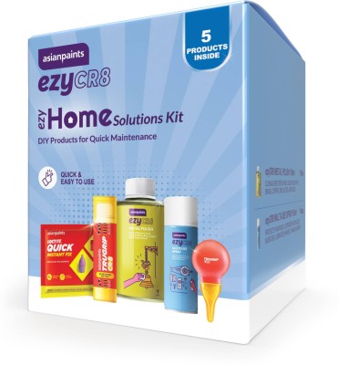 Asian Paints ezyCR8 ezyHome Solutions Kit (Trugrip White Glue, Glue Stick, Loctite Quick Instant Fix, Metal Polish, Multi-Use Spray)(100 g)
