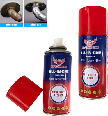 Evershine Rust Remover Spray , Rust Off Spray for Cars & Home 150 ml Each (Set of 2) Rust Removal Aerosol Spray(304 ml)
