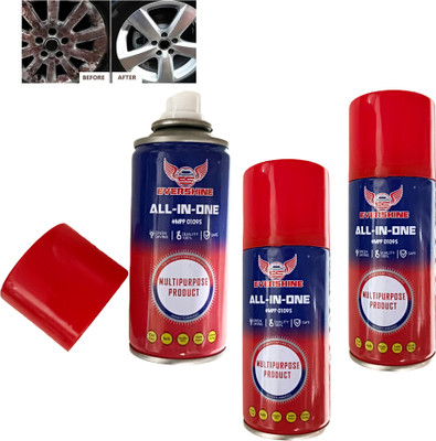 EVRSHINE Rust Remover Spray , Rust Off Spray for Cars & Home 150 ml Each (Set of 3) Rust Removal Aerosol Spray(450 ml)