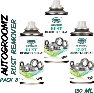 AUTOGROOMZ Rust Remover Spray Pack of 3 Rust Removal Aerosol Spray(450 ml)