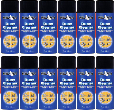 KANGAROO Multipurpose Rust Remover Spray, - 150 ML Each (Pack of 12 ) Rust Removal Aerosol Spray(1800 ml)