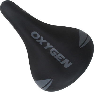 OXYGEN Bicycle Seat 260×180mm | Stainless Steel Frame Comfortable MTB Bike Saddle(Black)