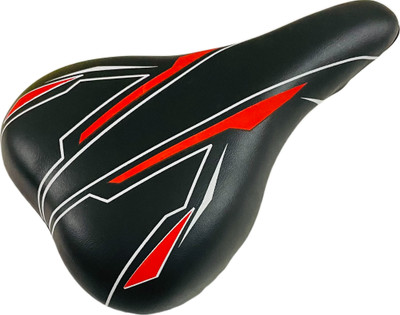 ShreNik Bicycle Saddle/Seat Cycle Suspension Springs PU Form Mountain Bikes Black-Red Saddle(Red)