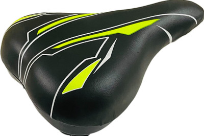 ShreNik Bicycle Saddle/Seat Cycle Suspension Springs PU Form Mountain Bikes Black-Green Saddle(Green)